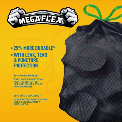 30171, Xtratuff Trash Bag Drawstring MegaFlex 30G 90CT, 191554301719