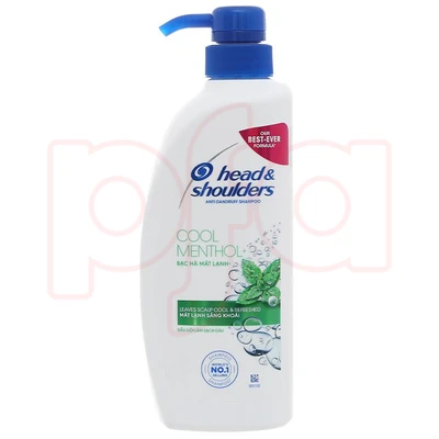 HSS480P-CM, Head & Shoulders Shampoo 480ml w/ Pump Cool Menthol, 4902430281331