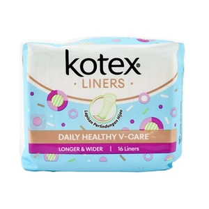 KPL16UVC, Kotex Panty Liner 16CT Unscented V-Care, 8888336026466