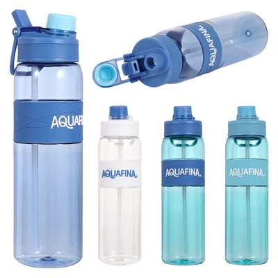 AF58188, Aquafina Plastic Sport Bottle With Straw 33.3oz, 191554581883