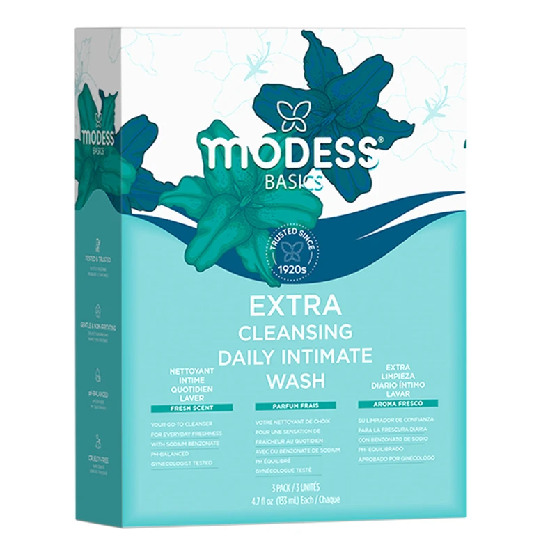 Modess Douche 3 pack 4.4oz/133mL Fresh Scented