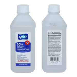 61309, Wish Rubbing Alcohol 16oz 70% Clear, 191554613096