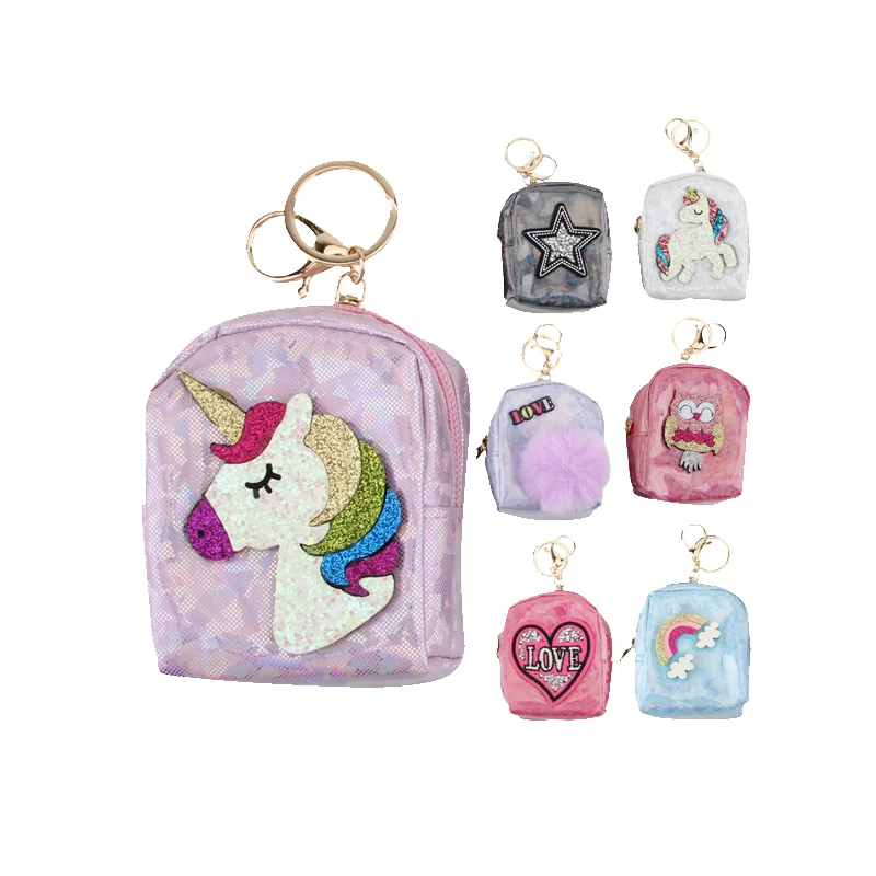 CC Keychain Coin Purse Shiny Glitter