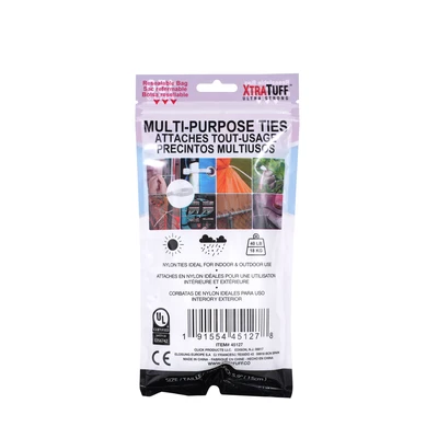 45127, XtraTuff Ultra Strong Multi-Purpose Ties 5.9in 150CT, 191554451278