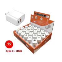 Dual type C + USB Wall Plug