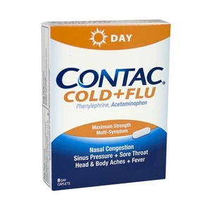 CCF8D, CONTAC COLD + FLU DAY, 8CT, 346017024081