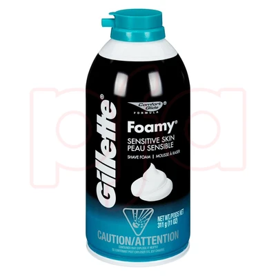 GFS11S, Gillette Foamy Shave 11oz Sensitive, 047400241459