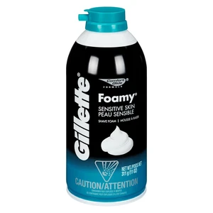 GFS11S, Gillette Foamy Shave 11oz Sensitive, 047400241459