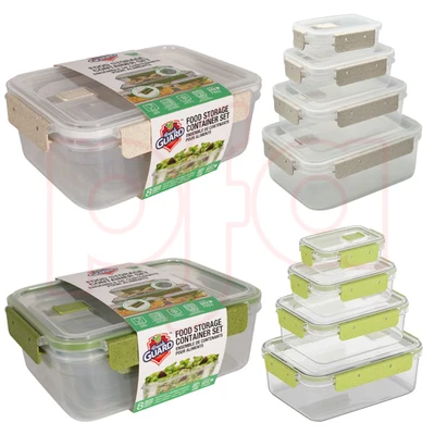 56063, Fresh Guard Food Storage Container 8PK Rect, 191544560638