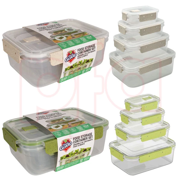 56063, Fresh Guard Food Storage Container 8PK Rect, 191544560638