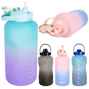 58161, Splash Plastic Bottle 128 oz Flip Cap w/ Lock & Handle Rainbow, 191554581616