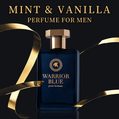 88204, Eau de Parfum 3.4 oz/100 ml Warrior Blue for Men - United Scents, 191554882041