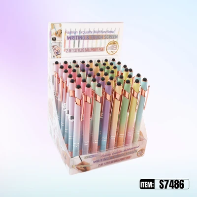 S7486, Beaded Pen & Screen Touch Assorted 48/PDQ, 887257374869