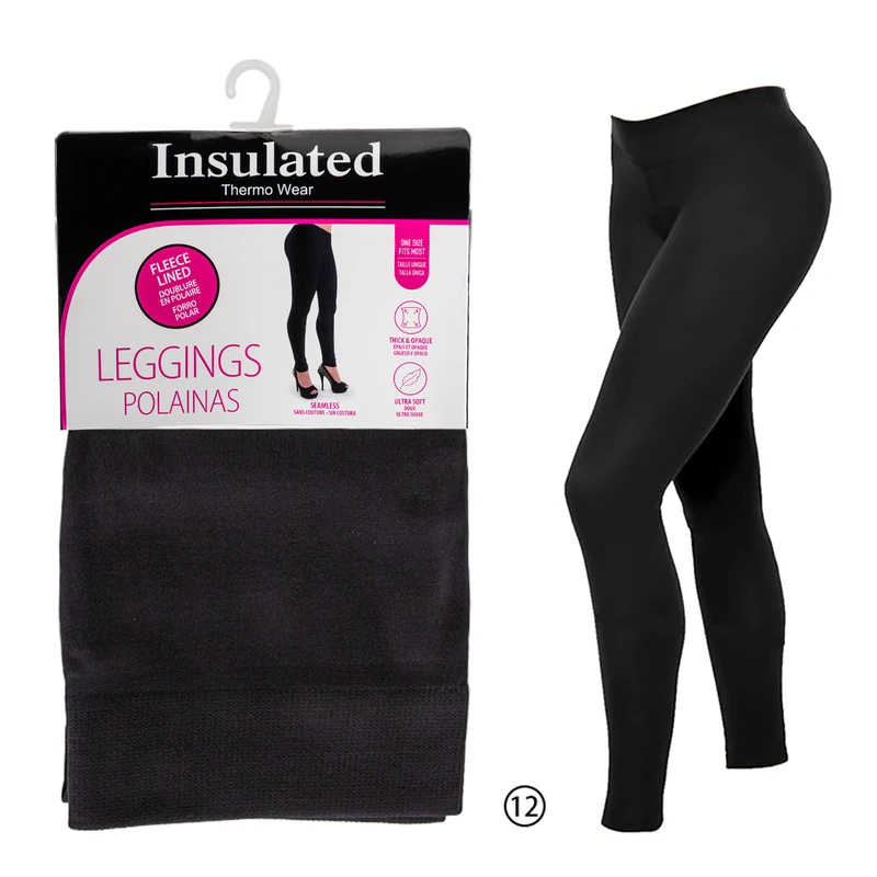 Insulated Winter Fleece Legging Black Only