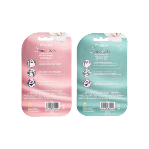 Modess Sensitive Eyebrow Razors 6-Pack