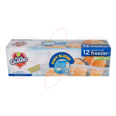 31008, Fresh Guard Slider Freezer Bag Quart 12CT, 191554310087
