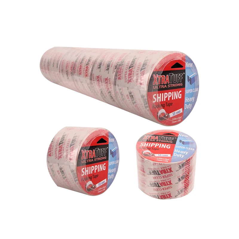 XtraTuff Packing Tape 2.83in by 55yd Super Clear Extra Wide