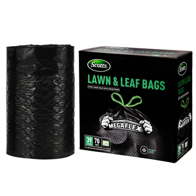 ST-30217, Drawstring Trash Bag Flex 39 Gal 70CT Black Lawn & Leaf - Scotts, 191554302174