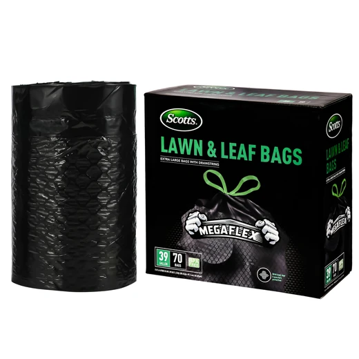 ST-30217, Scotts Drawstring Bag Flex 39 Gal 70CT Black Lawn & Leaf, 191554302174