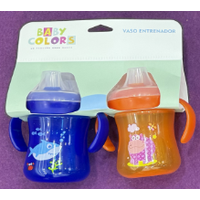 Non Spill Training Cup With Handle and Cap 180ml 2pk