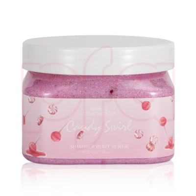 89508, Women's Shimmer Body Scrub 12oz/355ml   CANDY SWIRL, 191554895089