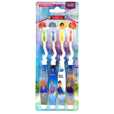 DF84632, Toothbrushes 4PK Kids Princess, 706098846321
