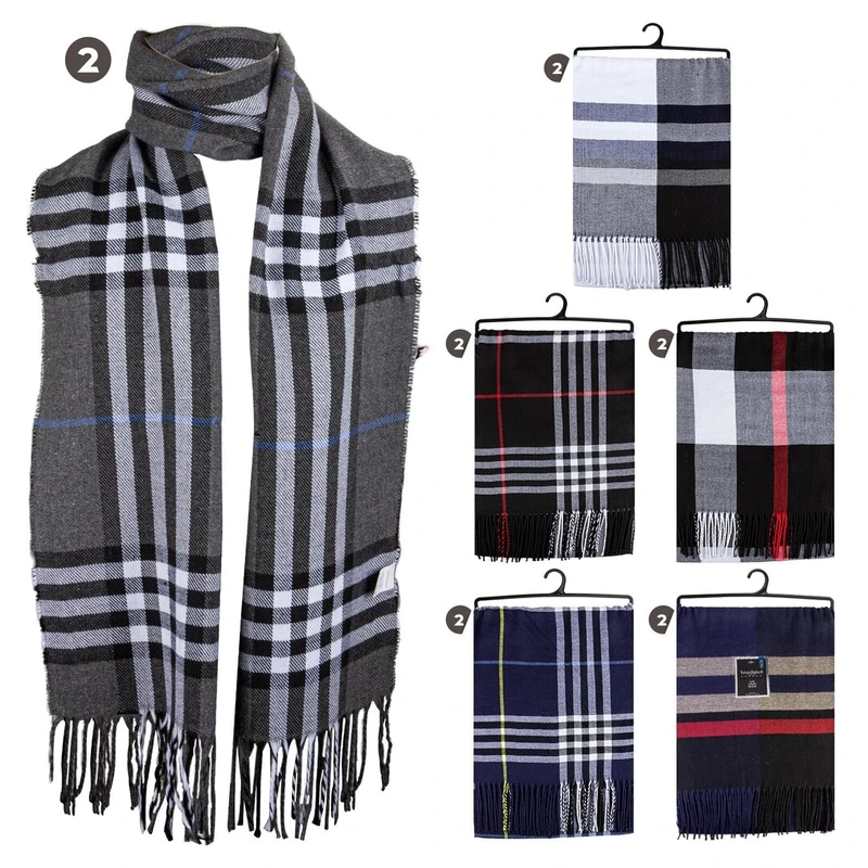Insulated Mens Scarf Plaid HD