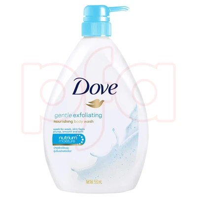 DBW550GE, Dove Body Wash 550ml Pump Gentle Exfoliating, 8999999028152