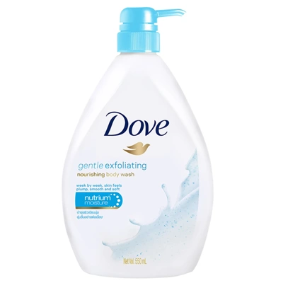DBW550GE, Dove Body Wash 550ml Pump Gentle Exfoliating, 8999999028152