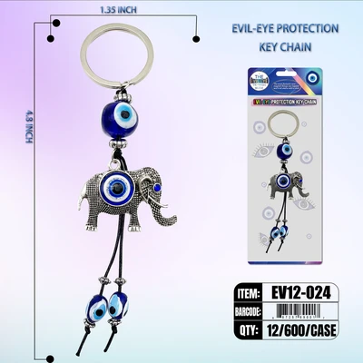 EV12-024, EVIL EYE KEY CHAIN PROTECTION, 887257890017