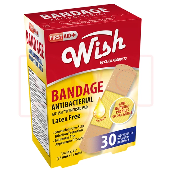23102, Wish Bandage Antibacterial 30CT, 191554231023