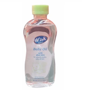 61248, Wish Baby Oil 12oz Aloe Vera, 191554612488