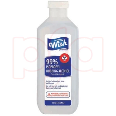 61304, Wish Rubbing Alcohol 12oz 99%, 191554613041