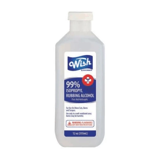 61304, Wish Rubbing Alcohol 12oz 99%, 191554613041