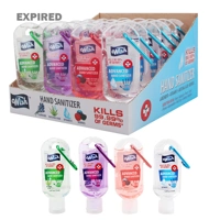 60219A, *EXPIRED* Wish Hand Sanitizer 1.8oz w/ Clip Display Assorted, 191554602199