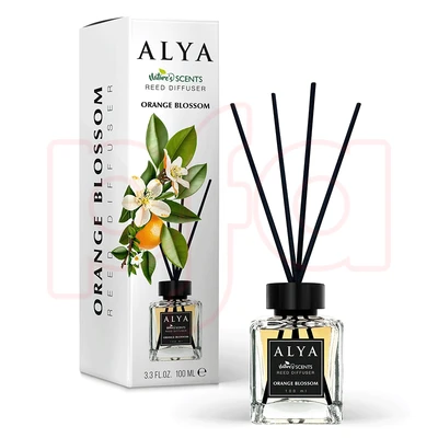 99144, ALYA Nature Scents Reed Diffuser 3.3oz Orange Blossom, 8696601070317