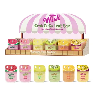 60481, Wish Grab & Go Fruit Bar Liquid Hand Sanitizer Spray 1.2oz, 191554604810