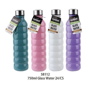 58112, Splash Bottle Glass 750ml Shiny Curve, 191554581128