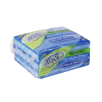 32226, Fresh Start Non-Scratch Cellulose Sponges 6PK, 191554322264