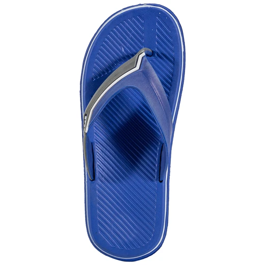 90006, JM Men Slippers 2 Tone Strap White Line 8.5-11, 191554900066