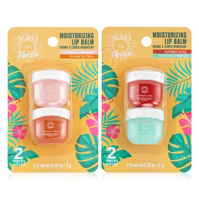 26194, Solo En Ibiza Moisturizing Lip Balm 2pk, 191554261945