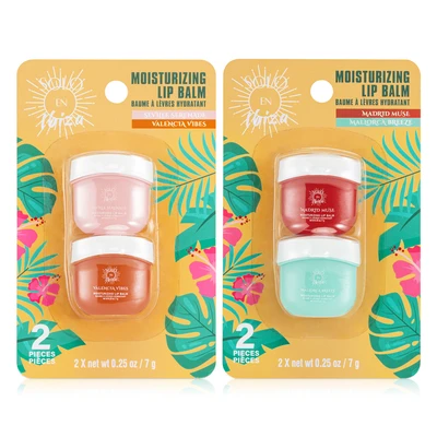 26194, Solo En Ibiza Moisturizing Lip Balm 2pk, 191554261945