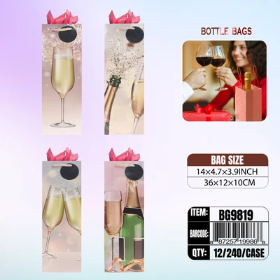 BG9819, Bottle Bags Ast.4-Style, 887257199868