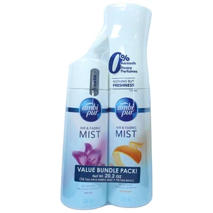 AFM20MO, Ambipur Air & Fabric Mist 10.1oz Trigger + 10.1oz refill Mandarin Orchid, 4897101352147