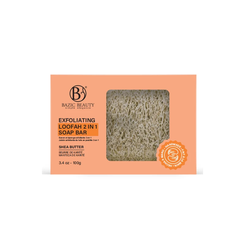 Bazic Beauty Exfoliating Loofah 2in1 Soap Bar 3,4oz/100g