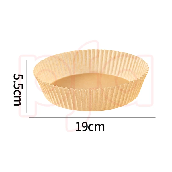 38191, Ideal Kitchen 50PK Air Fryer Paper Liner Round 6.3 inch, 191554381919