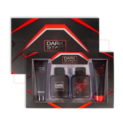 88528, Men's 4pcs Set DARK STAR 4.1fl.oz/120ml×2 Shower Gel 3.4fl.oz/100ml×2 EDP, 191554885288