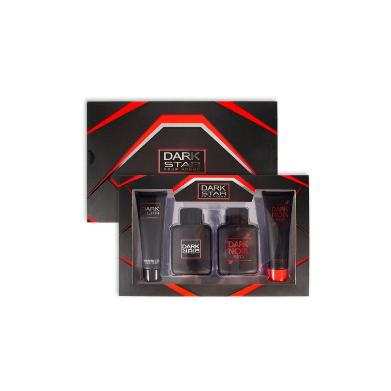 Men's 4pcs Set Dark Star 120ml/4.1fl.oz ×2 Shower Gel + 100ml/3.4fl.oz×2 EDP