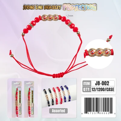 J8-002, String Line Protection Bracelet, 887257880025