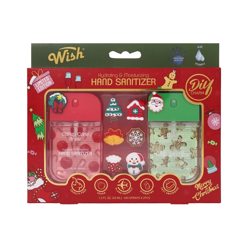 8 Pack Hand Sanitizer Gift Box 1.5 oz Each w/ DIY Stickers, 8 Scents Mix - Wish
